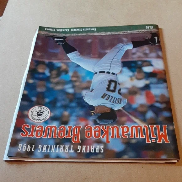 Brewers MLB Spring Training 1996 Program - Picture 4 of 8